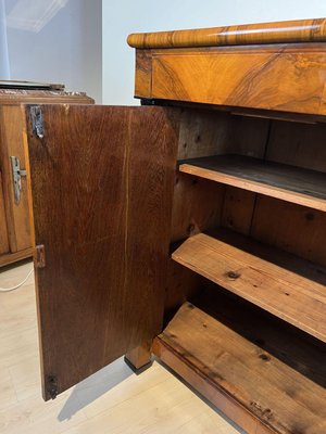 Large Biedermeier Half-Cabinet in Ebonized Walnut, South Germany, 1820-NNB-1383598