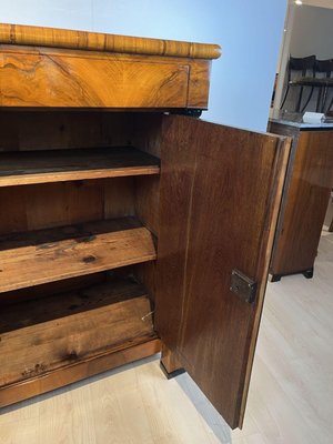 Large Biedermeier Half-Cabinet in Ebonized Walnut, South Germany, 1820-NNB-1383598