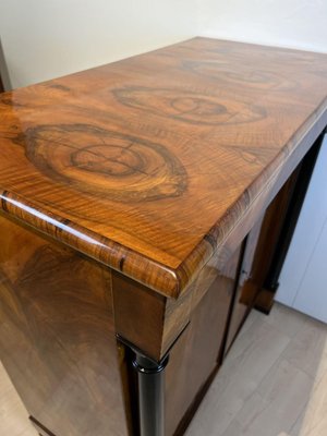 Large Biedermeier Half-Cabinet in Ebonized Walnut, South Germany, 1820-NNB-1383598