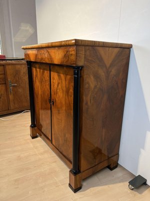 Large Biedermeier Half-Cabinet in Ebonized Walnut, South Germany, 1820-NNB-1383598