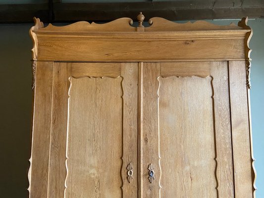 Large Biedermeier Oak Wardrobe, 1830s-GTG-1812137