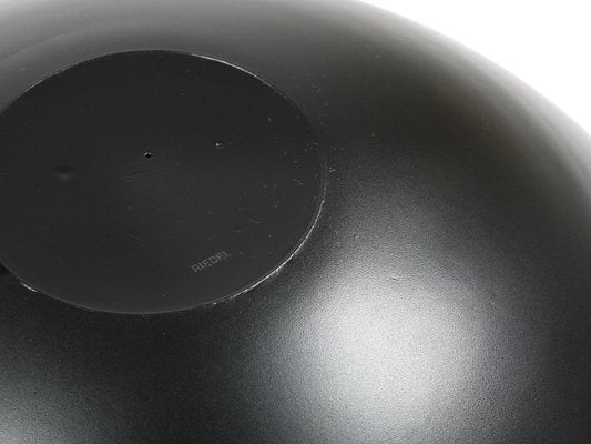 Large Black Centerpiece Glass Bowl from Riedel X Mesa, Italy, 1980s-MWV-2034433