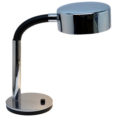 Large Black & Chrome Flex Desk Lamp from ADT Leuchten, Germany, 1960s-MJY-1148734