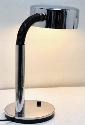 Large Black & Chrome Flex Desk Lamp from ADT Leuchten, Germany, 1960s-MJY-1148734