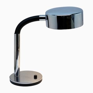 Large Black & Chrome Flex Desk Lamp from ADT Leuchten, Germany, 1960s-MJY-1148734