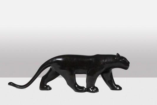 Large Black Panther in Bronze by François Pompon, 2006