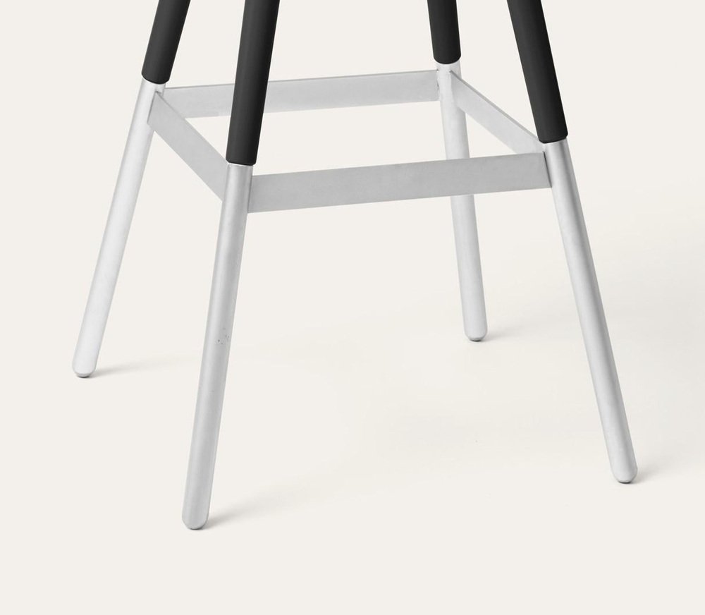 Large Black Tupp Barstool by Storängen Design