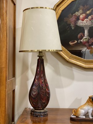 Large Blown Glass Table Lamps, Venice, Italy, Early 1900s, Set of 2-PYA-983369