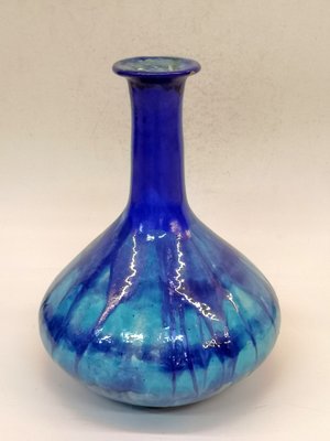 Large Blue Ceramic Vase, 1970s-UWE-621557