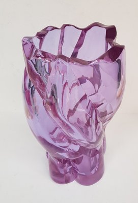 Large Bohemian Neodymium Crystal Vase-QDP-834168