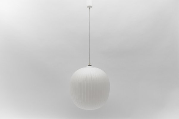 Large Bologna Lamp in Opaline Glass by Wilhelm Braun-Feldweg for Peill & Putzler-KQB-1752264