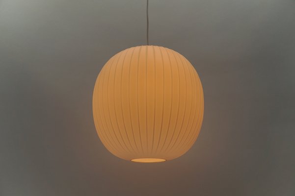 Large Bologna Lamp in Opaline Glass by Wilhelm Braun-Feldweg for Peill & Putzler-KQB-1752264