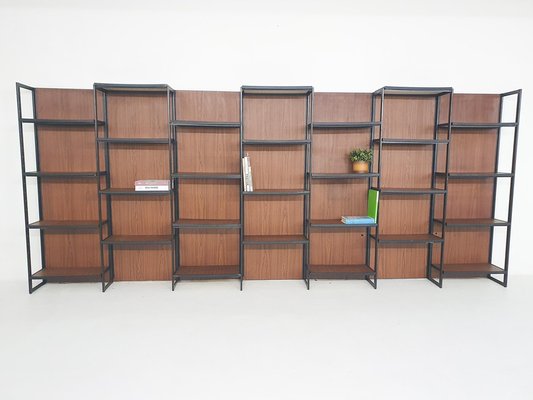 Large Bookcase by Pierre Guariche for Meurop, 1960s-ZO-2018784