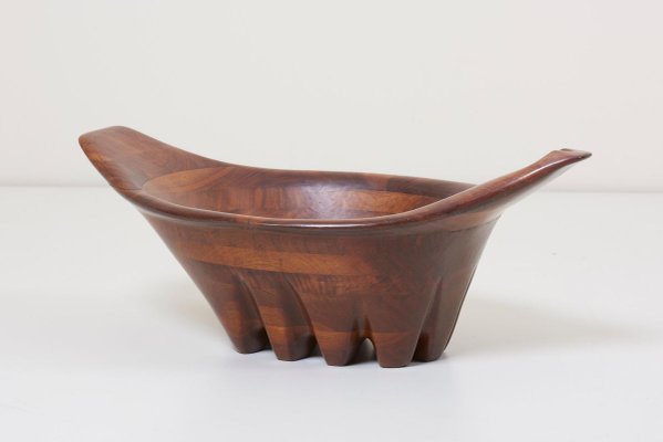 Large Bowl and Cup in Walnut by Lee Swennes, USA, 1960s, Set of 3-SFD-631693