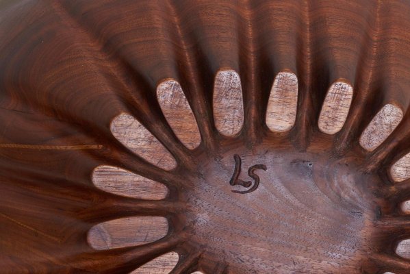 Large Bowl and Cup in Walnut by Lee Swennes, USA, 1960s, Set of 3-SFD-631693