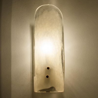 Large Brass and Hand Blown Glass Wall Light by J.T. Kalmar, 1960s-VDW-2026613