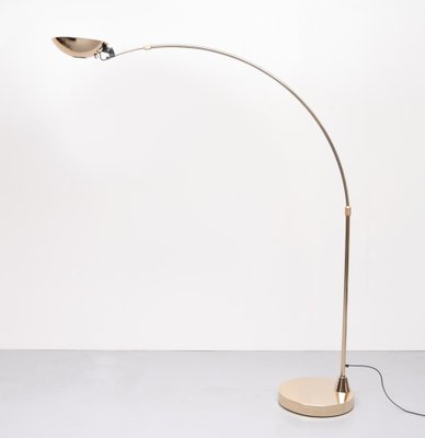 Large Brass Arc Lamp by Leonardo Marelli, 1980s-GCG-970117