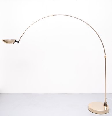 Large Brass Arc Lamp by Leonardo Marelli, 1980s-GCG-970117