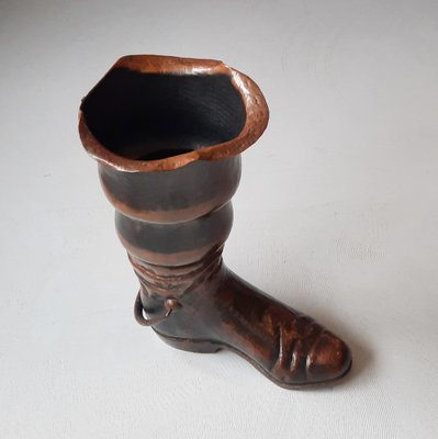 Large Brass Boot Cane Holder by Egidio Casagrande, Borgo Valsugana, Italy, 1950s-SJU-1795893