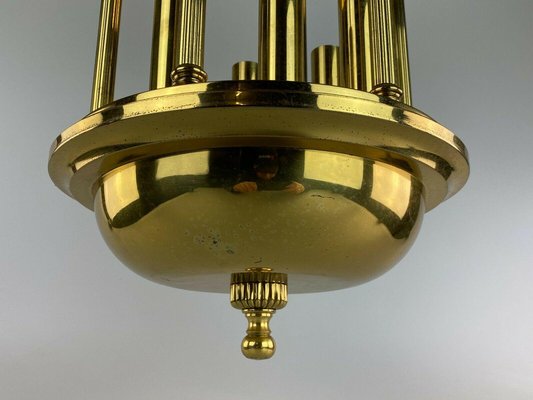 Large Brass Ceiling Lamp, 1970s-EJL-1063098