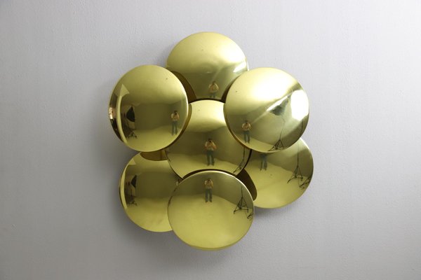 Large Brass Ceiling Lamps by Goffredo Reggiani, 1980s-DXL-1706970