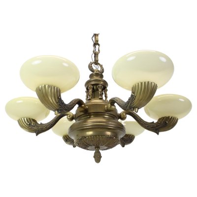 Large Brass Chandelier, 1900-TZ-1124687