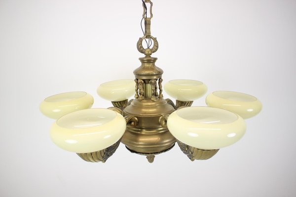 Large Brass Chandelier, 1900-TZ-1124687