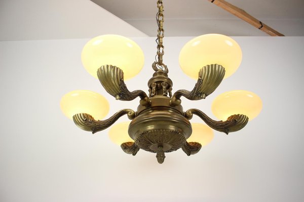 Large Brass Chandelier, 1900-TZ-1124687