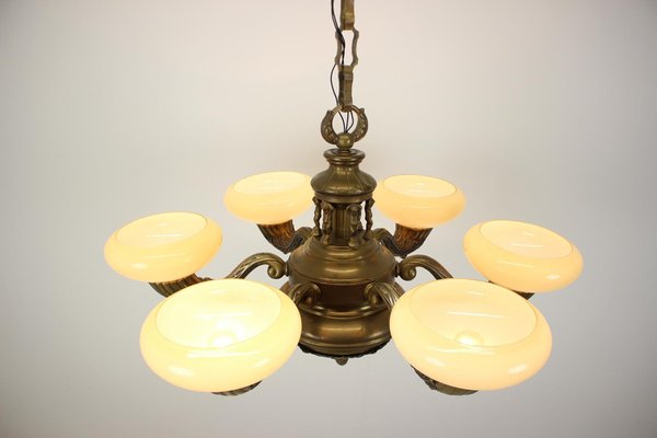 Large Brass Chandelier, 1900-TZ-1124687