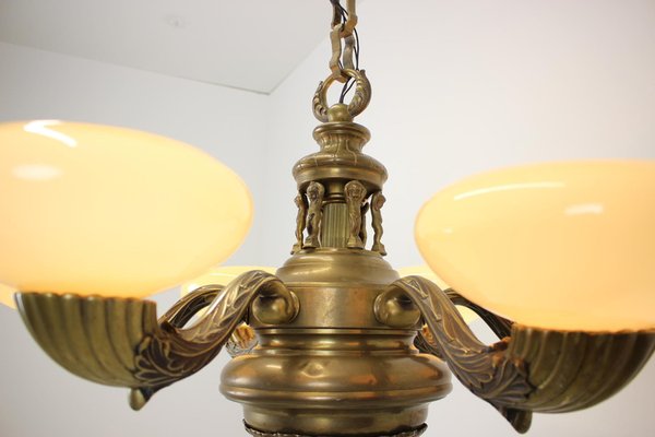 Large Brass Chandelier, 1900-TZ-1124687