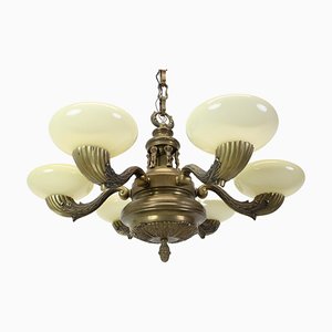 Large Brass Chandelier, 1900-TZ-1124687