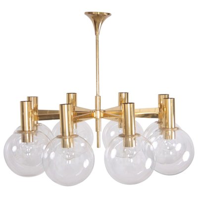 Large Brass Chandelier with 8-Arms from Interna, 1960s-VLZ-631912