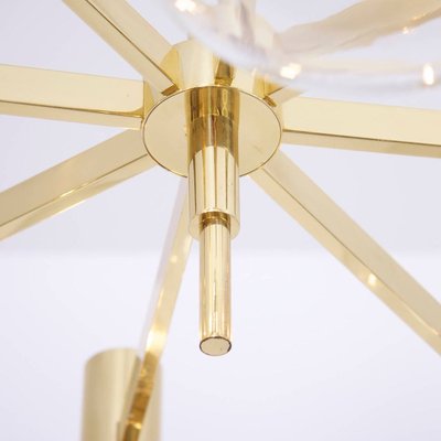 Large Brass Chandelier with 8-Arms from Interna, 1960s-VLZ-631912