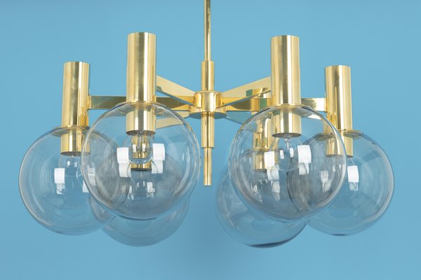 Large Brass Chandeliers, 1960s-UGR-1085326