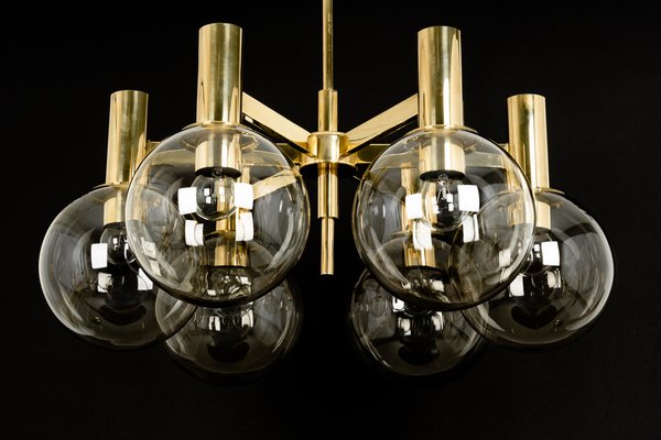 Large Brass Chandeliers, 1960s-UGR-1085326