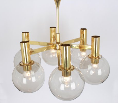 Large Brass Chandeliers, 1960s-UGR-1085326