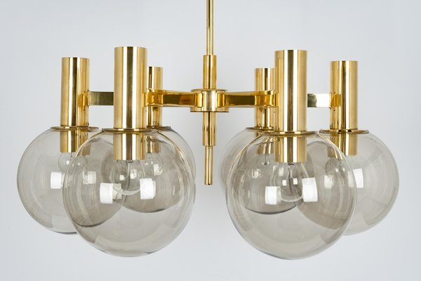 Large Brass Chandeliers, 1960s-UGR-1085326