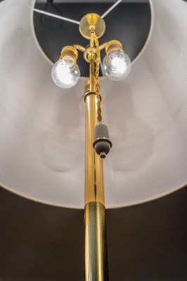 Large Brass Floor Lamps Helios Mod. 2035 by J. T. Kalmar 1960s, Set of 2-SPD-1328803