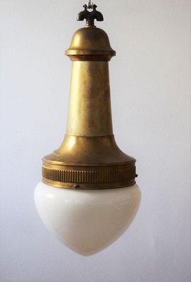 Large Brass Lamp by Otto Wagner for the Steinhof Hospital Vienna-VA-909002