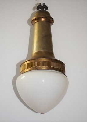 Large Brass Lamp by Otto Wagner for the Steinhof Hospital Vienna-VA-909002