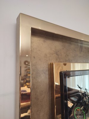 Large Brass Mirror from Belgo Chrom / Dewulf Selection, 1970s-WBX-1344984