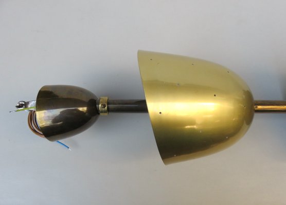 Large Brass Painted Aluminum Ceiling Light, 1950s-EY-1216142