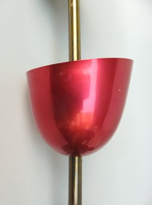 Large Brass Painted Aluminum Ceiling Light, 1950s-EY-1216142