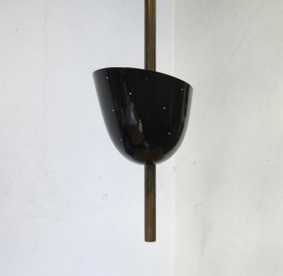 Large Brass Painted Aluminum Ceiling Light, 1950s-EY-1216142