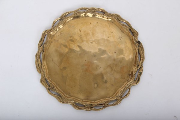 Large Brass Plates, Set of 6-DQ-1279237