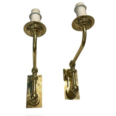 Large Brass Sconces by Estruia, 1980s, Set of 2-JJC-1720458