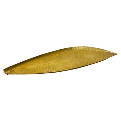 Large Brass Shell Plate by Auböck & Hagenauer, Germany, 1950s-QZ-1137798