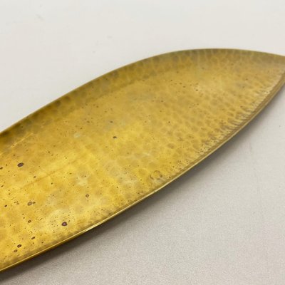 Large Brass Shell Plate by Auböck & Hagenauer, Germany, 1950s-QZ-1137798