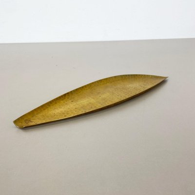 Large Brass Shell Plate by Auböck & Hagenauer, Germany, 1950s-QZ-1137798