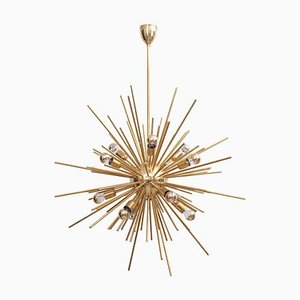 Large Brass Sputnik Chandelier, 1980s-VLZ-631897